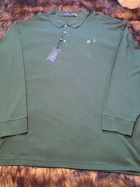Polo by Ralph Lauren Dark Green Long-Sleeve Polo Shirt
